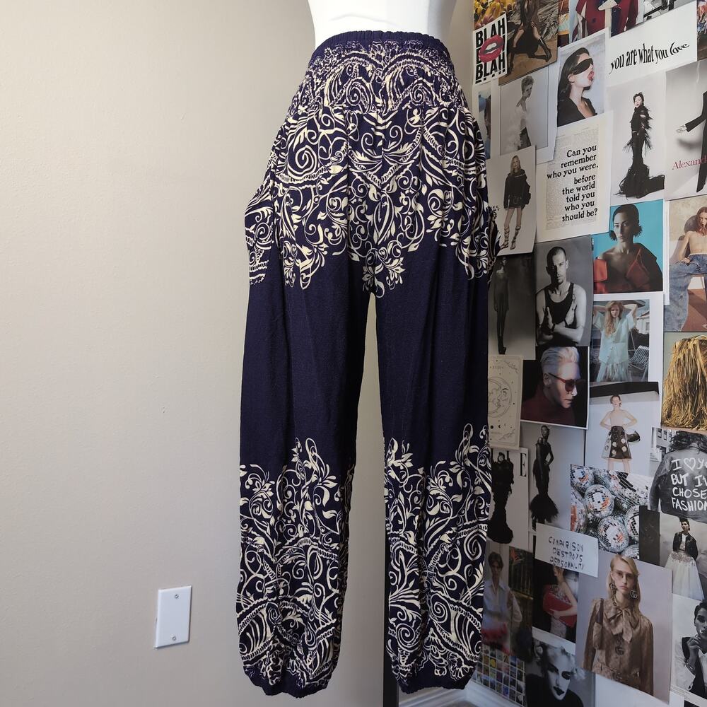 Harem Pants with Bohemian Pattern Hippie